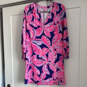 Lilly Pulitzer Vibrant Pink and Navy Dress